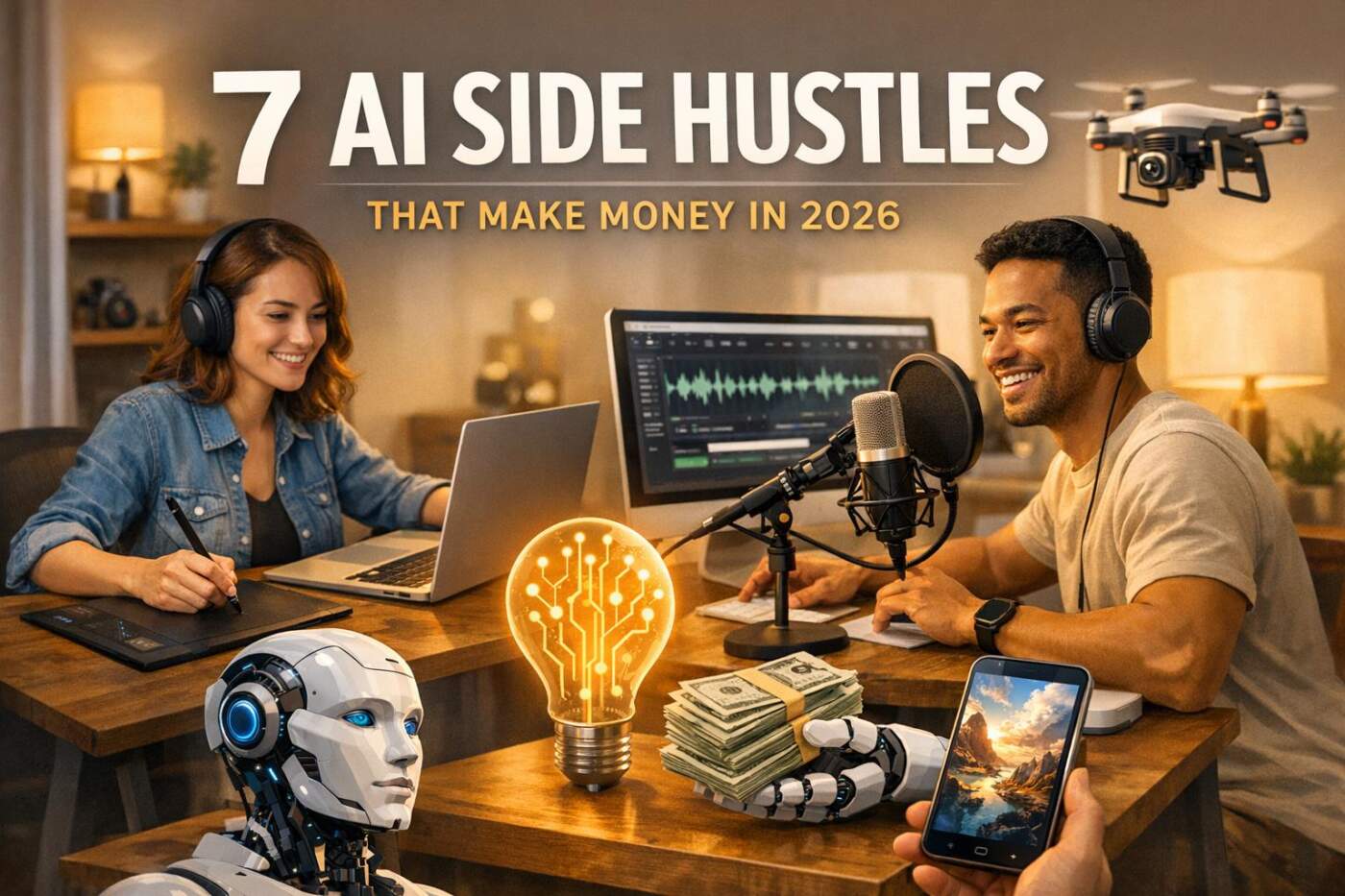 7 AI Side Hustles That Make Money in 2026